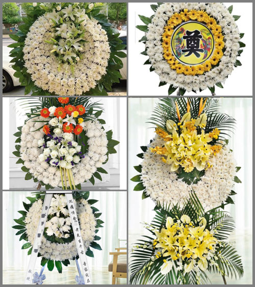 上海金山区朱泾镇温河村花圈速递